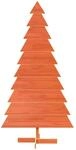 vidaXL Weihnachtsbaum zum Schm&uuml;cken Wachsbraun 180cm Massivholz Kiefer 858197