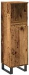 vidaXL Badschrank Altholz-Optik 30x30x100 cm Holzwerkstoff 857211