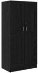vidaXL Kleiderschrank Schwarz Eichen-Optik 82,5 x 51,5 x 180 cm 875163