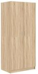 vidaXL Kleiderschrank Sonoma-Eiche 80x52x180 cm Holzwerkstoff Modell 1
