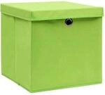 vidaXL Aufbewahrungsboxen mit Deckeln 10 Stk 28x28x28 cm Gr&uuml;n 325230