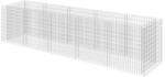 vidaXL Gabionen-Hochbeet Verzinkter Stahl 450x90x100 cm 143552
