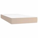 vidaXL Taschenfederkernmatratze Cappuccino 120x190x20 cm Kunstleder 4007153