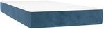 vidaXL Taschenfederkernmatratze Dunkelblau 100x200x20 cm Samt 347752