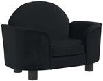 vidaXL Hundebett Schwarz 66x40x45 cm Samt 171842