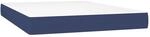 vidaXL Taschenfederkernmatratze Blau 140x190x20 cm Stoff 347780