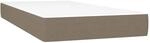 vidaXL Taschenfederkernmatratze Taupe 120x190x20 cm Stoff 4007145