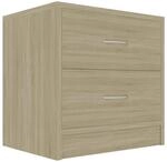 vidaXL Nachttisch Sonoma-Eiche 40x30x40 cm Holzwerkstoff
