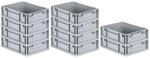 PROREGAL Spar Set 10x Eurobox Nextgen Economy Griffe Geschlossen HxBxT 12 x 30 x 40