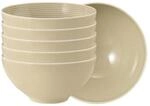 Seltmann Weiden Beat Color Glaze M&uuml;slischale 15,7 cm 6er Set Sandbeige