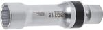 BGS Z&uuml;ndkerzen Gelenkeinsatz Zw&ouml;lfkant Mit Haltefeder Antrieb Innenvierkant 10 Mm 