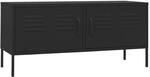 vidaXL TV-Schrank Schwarz 105x35x50 cm Stahl Modell 1