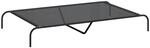 vidaXL Hundebett Erh&ouml;ht Schwarz 150x90x20 cm Textilene und Stahl 42000837