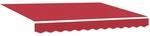 vidaXL Markisenersatzstoff Rot 280 x 245 cm Polyester 42000628