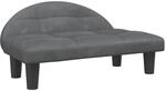 vidaXL Hundebett Dunkelgrau 70x52x30 cm Samt 171940