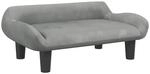 vidaXL Hundebett Hellgrau 70x40x24 cm Samt 171952