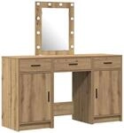 vidaXL Schminktisch mit Speicher Braun 50 x 41 x 135 cm Holzwerkstoff 3334262