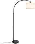 CCLIFE Stehlampe Bogenlampe LED E27 60W H&ouml;henverstellbar 165cm-175cm Beige