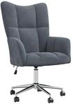 vidaXL Relaxsessel Dunkelgrau Samt Modell 13