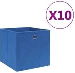 vidaXL Aufbewahrungsboxen 10 Stk Vliesstoff 28x28x28 cm Blau 325197