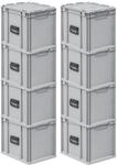 PROREGAL Spar Set 8x Eurobox Nextgen Portable HxBxT 335 x 30 x 40 cm 30 Liter