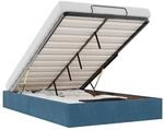 vidaXL Ottoman-Bett ohne Matratze Dunkelblau 120x190 cm Samt 3310953