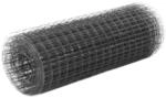 vidaXL Drahtzaun Stahl mit PVC-Beschichtung 10x0,5 m Grau 143645