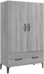 vidaXL Highboard Grau Sonoma 70x31x115 cm Holzwerkstoff 817475