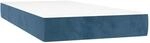 vidaXL Taschenfederkernmatratze Dunkelblau 90x200x20 cm Samt 347732