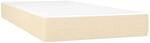 vidaXL Taschenfederkernmatratze Creme 90x200x20 cm Stoff 347719