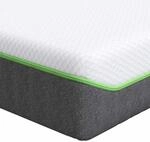 vidaXL Matratze Wei&szlig; und Grau 90 x 190 cm Jacquard-Stoff 4106370