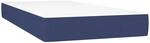 vidaXL Taschenfederkernmatratze Blau 90x200x20 cm Stoff 347720