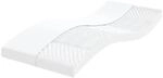 vidaXL Schaumstoffmatratze Wei&szlig; 80x200 cm 7-Zonen H&auml;rtegrad 20 ILD 356349