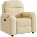 vidaXL Relaxsessel Creme Stoff 4015688