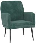 vidaXL Sessel Dunkelgr&uuml;n 62x79x79 cm Samt Modell 1