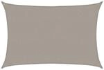 vidaXL Sonnensegel 160 g/m&sup2; Rechteckig Hellgrau 2,5x4 m HDPE 4001981