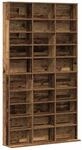 vidaXL CD Regal mit Regal Altholz 101 x 23 x 177,5 cm Holzwerkstoff 3329340