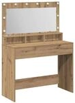 vidaXL Schminktisch Artisan-Eiche 100 x 41 x 135 cm Holzwerkstoff 865108