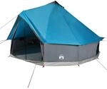 vidaXL Tipi-Familienzelt 12 Personen Blau Wasserdicht 94592