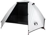 vidaXL Kuppel-Campingzelt 2 Personen Wei&szlig; Dunkel Wasserdicht 94326