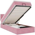 vidaXL Ottoman-Bett mit Matratze Rosa 80x200 cm Samt 3311884
