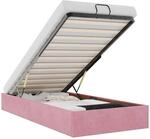 vidaXL Ottoman-Bett ohne Matratze Rosa 80x200 cm Samt 3310930