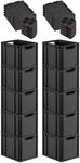 PROREGAL SuperSparSet 10x Eurobox Nextgen Grip Mit Scharnierdeckel Und Schwarzen