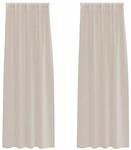 vidaXL Voile-Vorh&auml;nge 2 Stk Sand 140x245cm Polyester 4108020