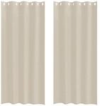 vidaXL Voile-Vorh&auml;nge 2 Stk Sand 140x245cm Polyester 4107995