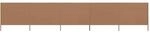 vidaXL 5 Teiliges Windschutzgewebe 600 x 120 cm Taupe 47163
