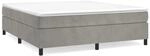 vidaXL Boxspringbett Hellgrau 160x200 cm Samt1395046