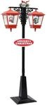 vidaXL Weihnachts-Stra&szlig;enlampe mit Weihnachtsmann 81 x 40 x 188 cm PVC 289926