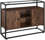 Tectake Sideboard Oldham Industrial Style Holz und Stahl 100 x 38 x 80 50 cm