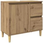 vidaXL Waschbeckenunterschrank Artisan-Eiche 65x33x60 cm Holzwerkstoff 857121